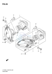 LT-F250 (E28-E33) drawing HEADLAMP (LT-F250L1 E33)