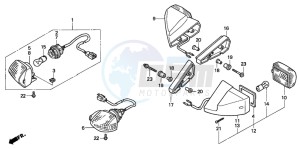 CBR600F drawing WINKER