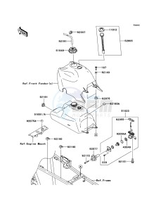 KVF360 KVF360B6F EU drawing Fuel Tank