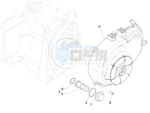 PRIMAVERA 50 4T 3V E4 30 MPH NOABS 30 Mph (NAFTA) drawing Flywheel magneto cover - Oil filter