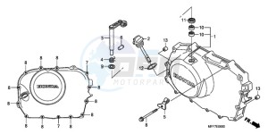 XL700V9 UK - (E / MKH) drawing RIGHT CRANKCASE COVER