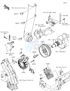 BRUTE FORCE 750 4x4i EPS KVF750HHF EU drawing Generator