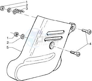 Hexagon 125 GT drawing Front Shock absorber cover