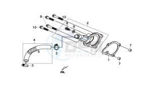 GTS 300I ABS L7 drawing WATERPOMP COVER