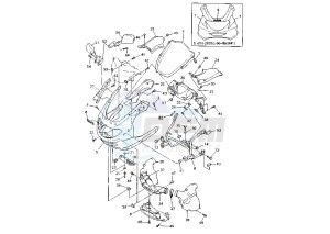 YZF R THUNDER CAT 600 drawing COWLING