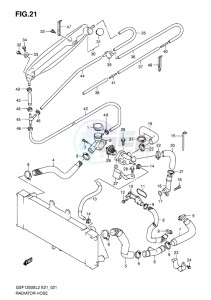 GSF-1250S BANDIT EU drawing RADIATOR HOSE