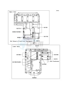 ZRX1200R ZR1200A6F FR GB XX (EU ME A(FRICA) drawing Crankcase Bolt Pattern