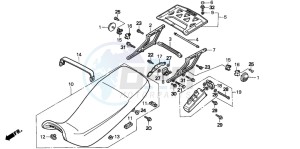 XL600V TRANSALP drawing SEAT