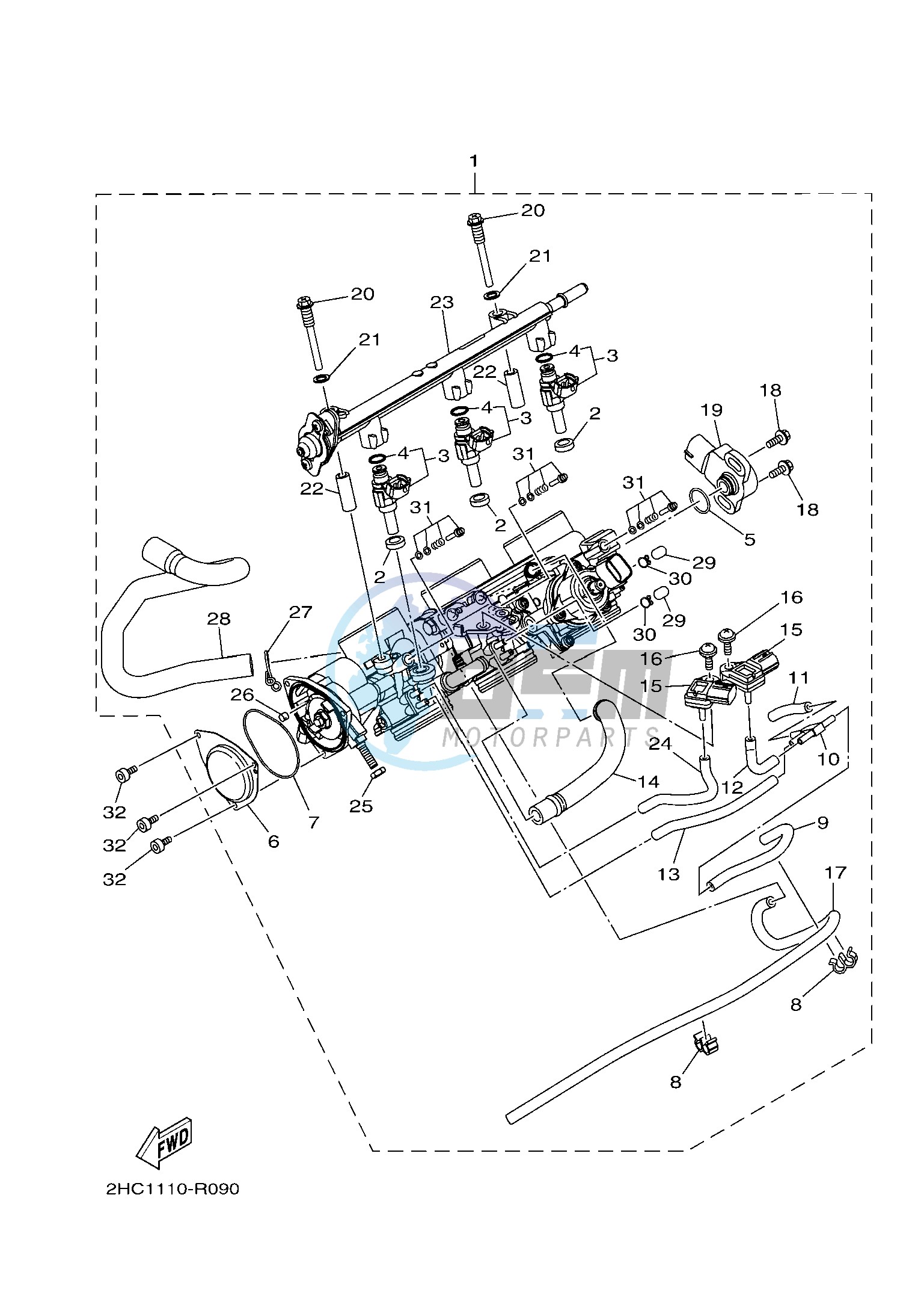 THROTTLE BODY ASSY 1