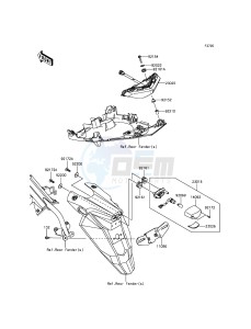 ER-6F_ABS EX650FDS XX (EU ME A(FRICA) drawing Taillight(s)