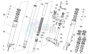 V7 Racer 750 drawing Fron fork II