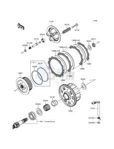 Z800 ZR800AEF FR GB XX (EU ME A(FRICA) drawing Clutch