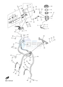 YZF-R6 YZF600 R6 (BN66) drawing FRONT MASTER CYLINDER