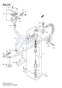 DL650 (E2) V-Strom drawing REAR MASTER CYLINDER (DL650L1 E24)