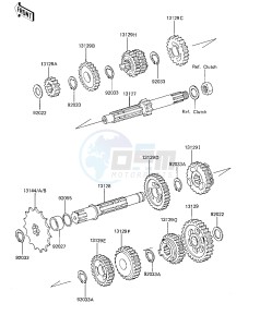 KX 125 C [KX125L] (C1) [KX125L] drawing TRANSMISSION