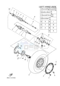 YXE700ES YXE70WPSG WOLVERINE R-SPEC EPS SE (BN52) drawing FRONT WHEEL