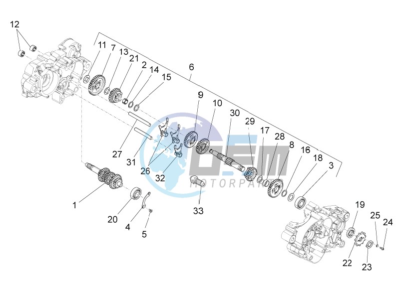 Gear box - Gear assembly