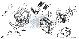 CB500FAE CB500F ABS UK - (E) drawing AIR CLEANER