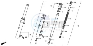 FJS400D SILVER WING drawing FRONT FORK