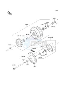 VN 800 C [VULCAN 800 DRIFTER] (C1 CAN ONLY-C2) [VULCAN 800 DRIFTER] drawing REAR WHEEL_CHAIN