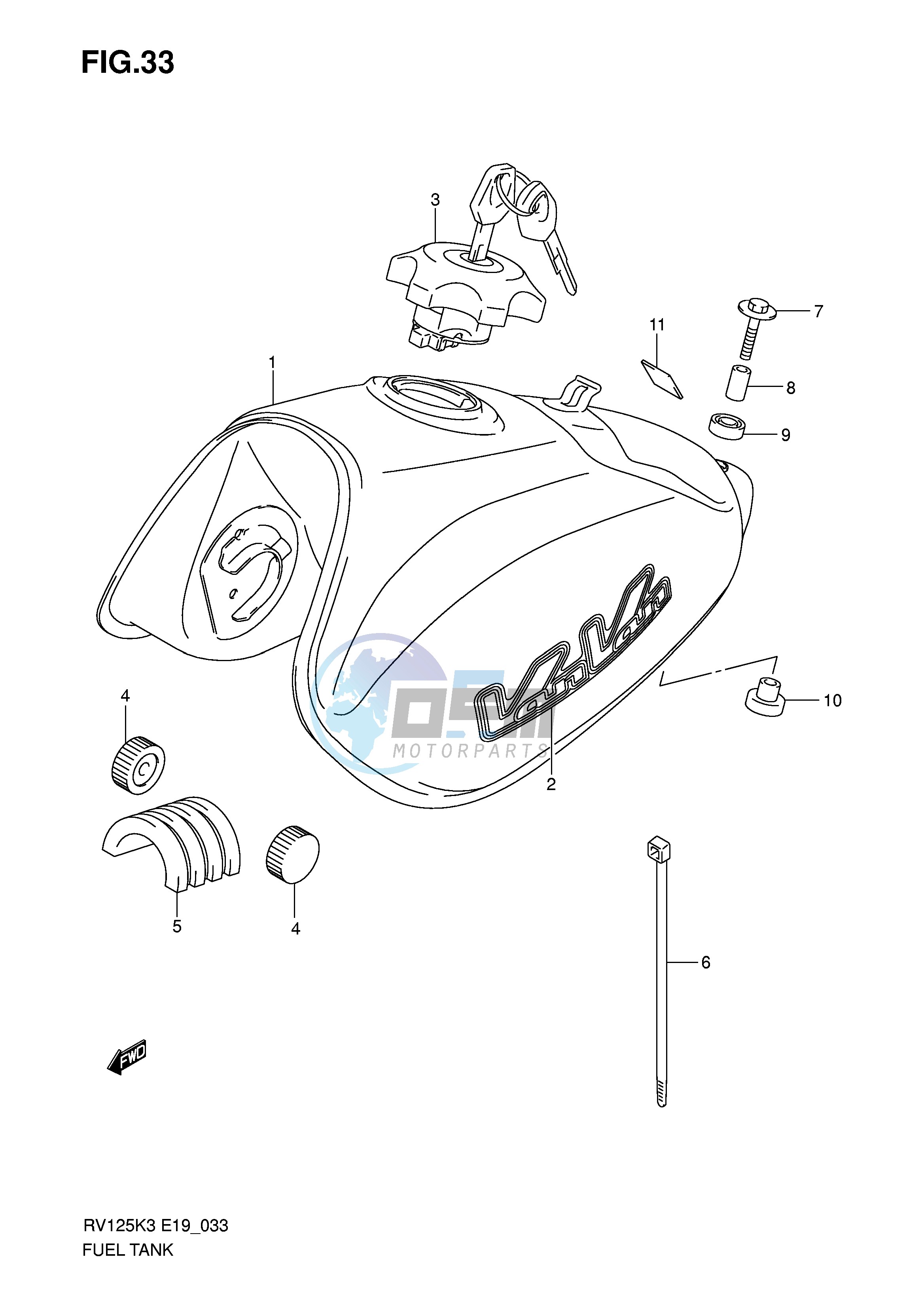 FUEL TANK (MODEL K3 K4)