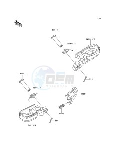 KX 500 E [KX500] (E4-E8) [KX500] drawing FOOTRESTS