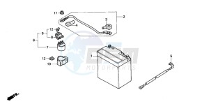 NX250 drawing BATTERY