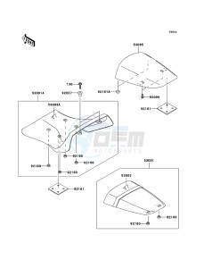 NINJA ZX-12R ZX1200B6F FR GB XX (EU ME A(FRICA) drawing Seat