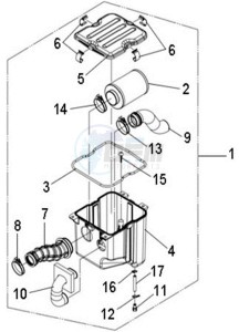 QUAD LANDER 300S drawing AIRFILTER