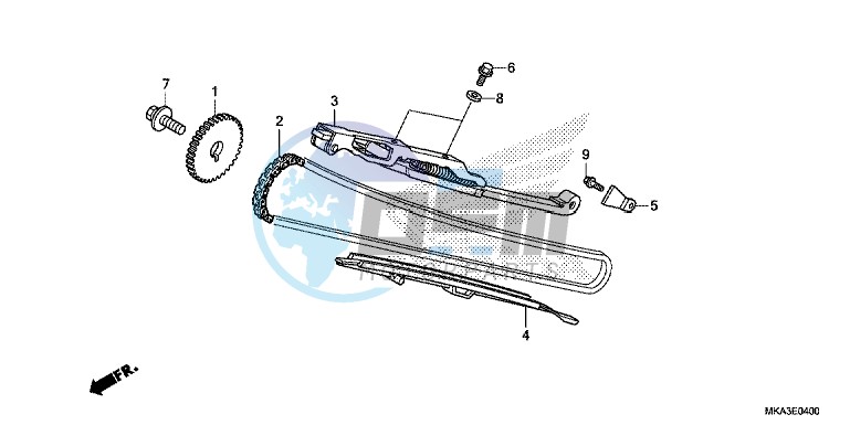 CAM CHAIN/ TENSIONER