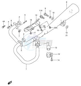 GN250 (E2) drawing MUFFLER