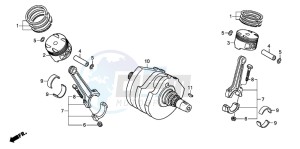 XL700VA drawing CRANKSHAFT/PISTON