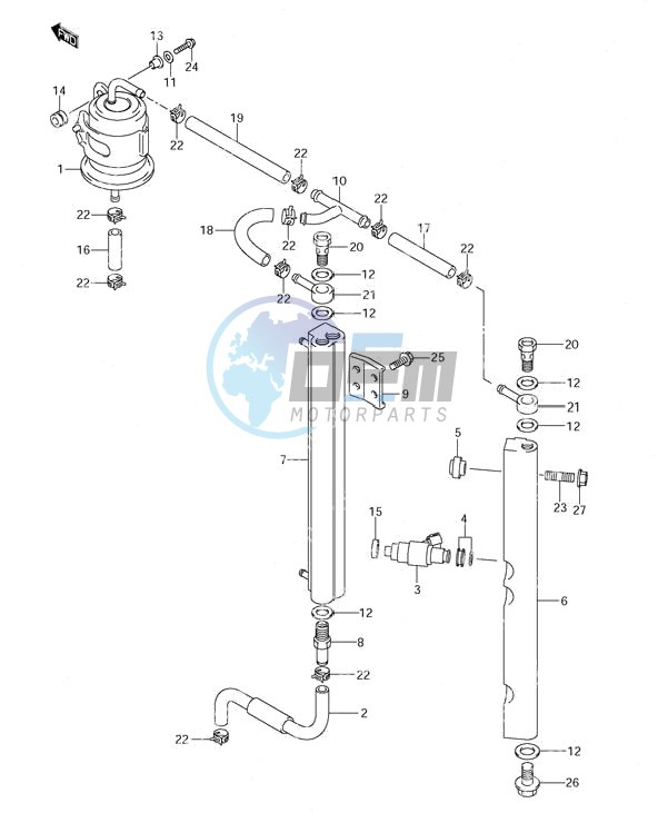 Fuel Injector (S/N 151862 & Newer)