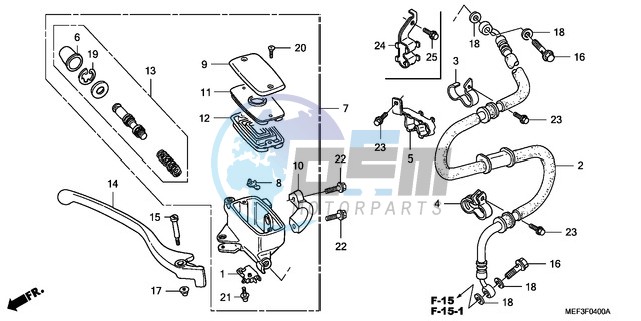 FRONT BRAKE MASTER CYLINDER