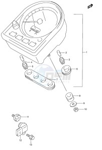 VL1500 (E2) drawing SPEEDOMETER (MODEL W)