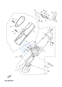 YN50 NEO'S (2APF 2APF 2APF) drawing EXHAUST