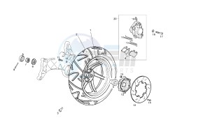 GP1 LOW SEAT - 125 CC VTHPS1B1A EU3 drawing REAR WHEEL