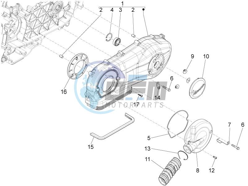 Crankcase cover - Crankcase cooling