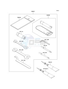 KVF 750 F [BRUTE FORCE 750 4X4I] (F8F) F8F drawing OWNERS TOOLS