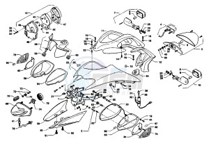 RAPTOR 650 drawing HEADLAMPS-BLINKERS V-RAPTOR