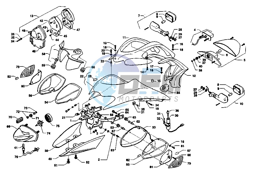 HEADLAMPS-BLINKERS V-RAPTOR