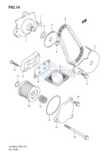 UH125 BURGMAN EU drawing OIL PUMP