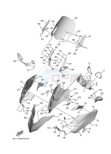 XP530E XP530E-A TMAX ABS (BV12) drawing WINDSHIELD