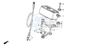 XR200R drawing SPEEDOMETER