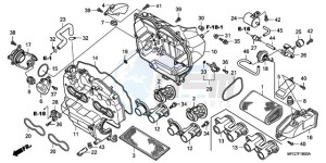 CB600FA39 Spain - (SP / ABS ST 25K) drawing AIR CLEANER