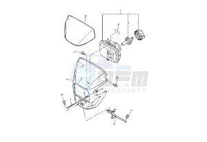 WR F 450 drawing HEADLIGHT