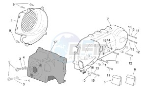 SR 125-150 drawing Engine plastic