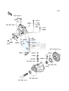 MULE_600 KAF400BFF EU drawing Gear Change Mechanism