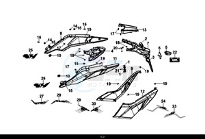 NH-T 125I (MG12B1-EU) (L9-M0) drawing SIDE COVER BODY COVER