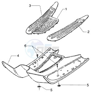 ET4 50 drawing Footrest-rubber mats